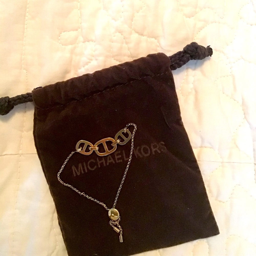 Michael Kors goldstone bracelet with bag